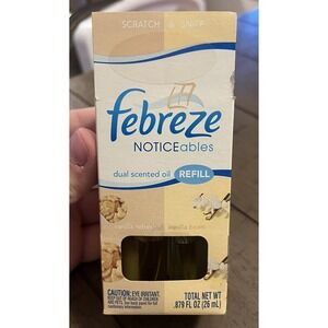 Febreze Deadstock Dual Scented Oil NOTICEables Refills Refresh Vanilla Bean 2008